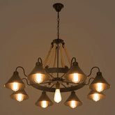 Wheel-Shaped Radiant Design Vintage Chandelier - Clowas